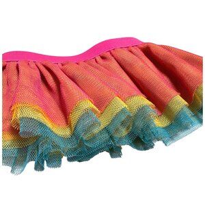 Build a Bear Skirt Rainbow Blue Yellow Pink Layered BAB Clothes
